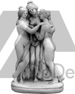 Бетонная статуя - Три грации 43 см