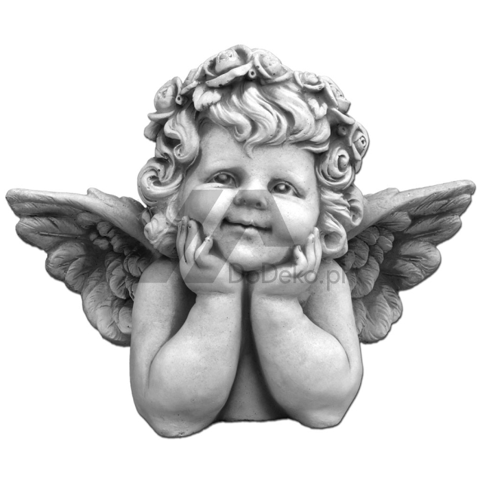 Ангел из бетона - декоративная фигурка