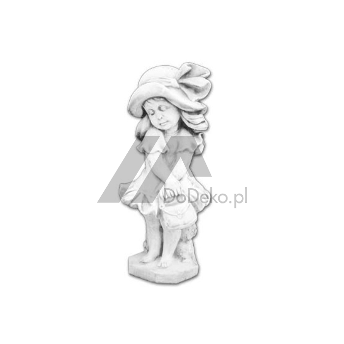 Декоративная скульптура - девушка в шляпе